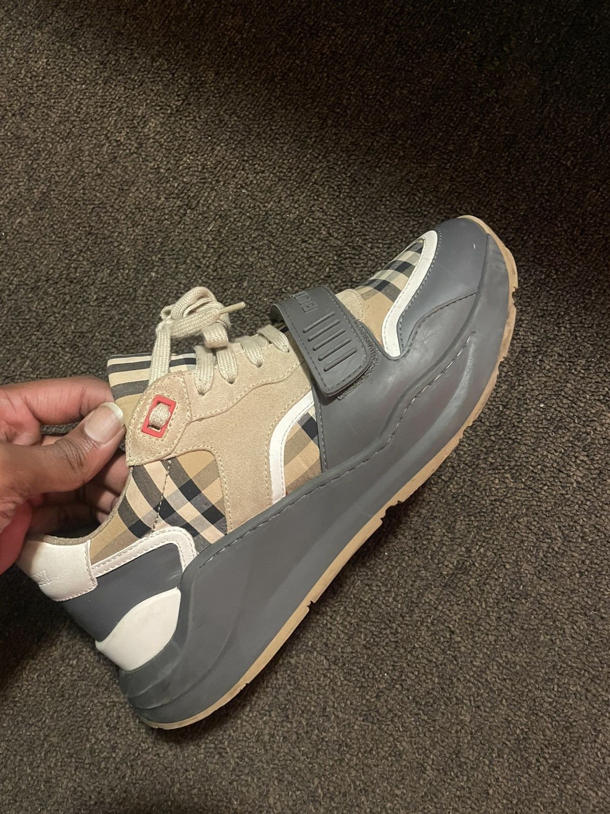 Burberry Burberry ramsey vintage suede leather sneaker Size US 9 / EU 42 - 1 Thumbnail