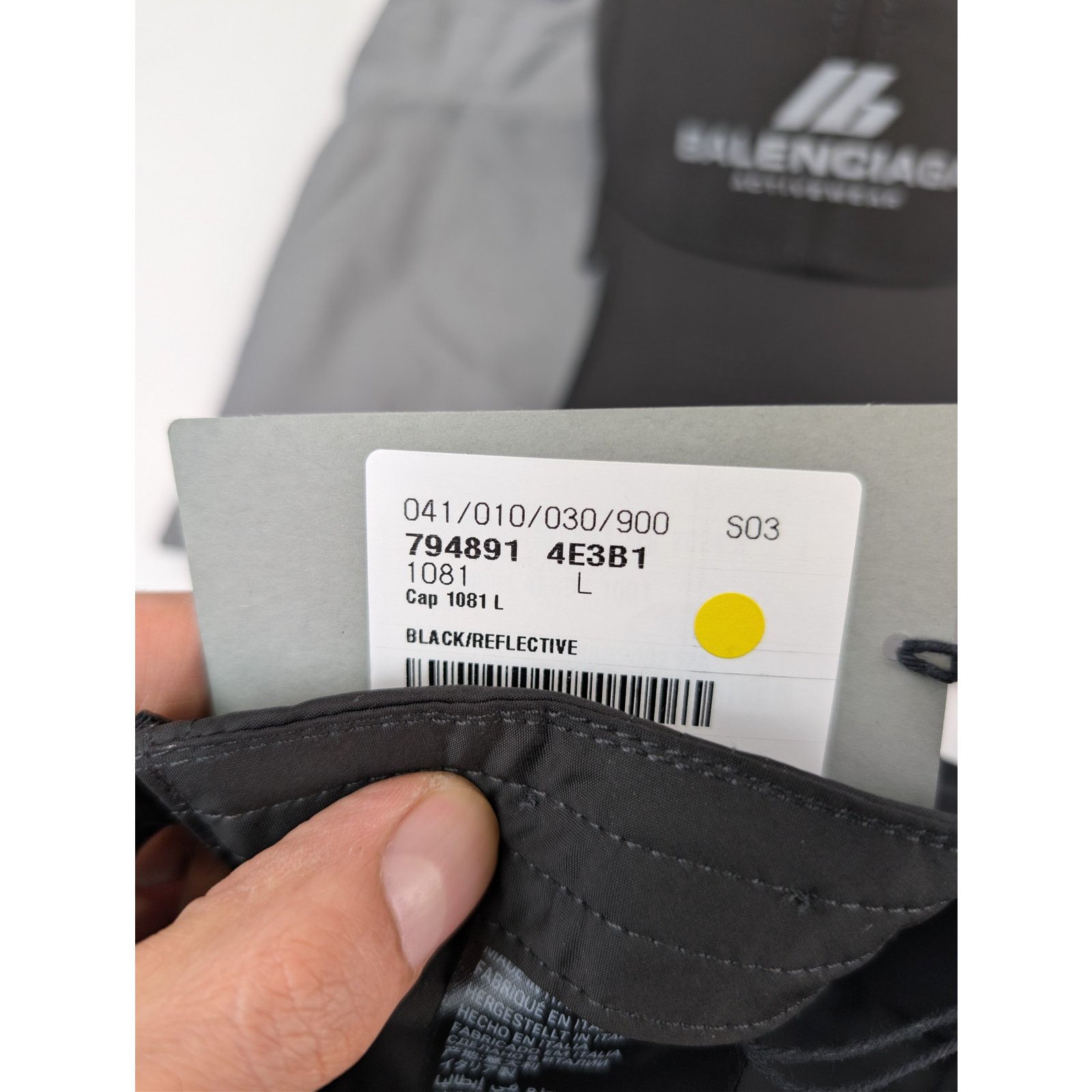 Balenciaga o1rshd1 Q:2 / Size: L / Activewear Logo Baseball Cap / Hat Size ONE SIZE - 15 Thumbnail