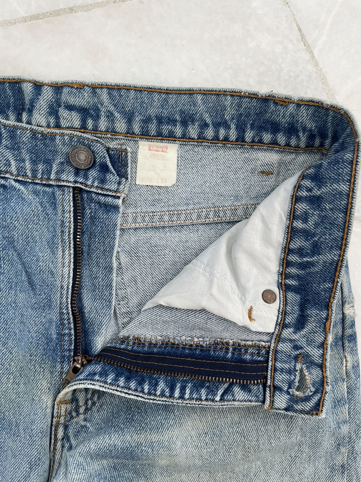 Levi's × Vintage Vintage Levis 517 Orange Tag Flare Jeans Size US 30 / EU 46 - 7 Thumbnail