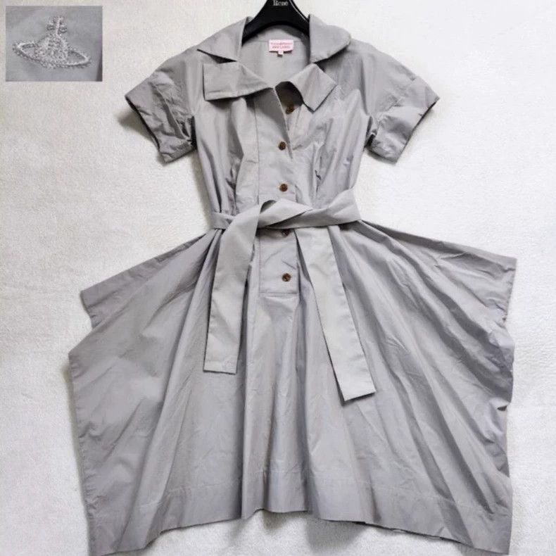 Vivienne Westwood Vivienne Westwood Embroidered LOGO on shirt dress Size M / US 6-8 / IT 42-44 - 1 Thumbnail