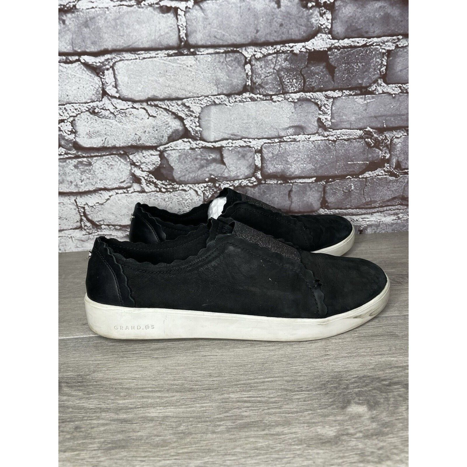 Cole Haan Cole Haan Grand Os Black Nubuck Leather Slip On Comfort Shoe Size US 9.5 / IT 39.5 - 20 Thumbnail
