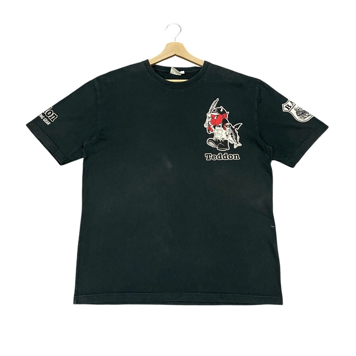 Tedman Vintage Ted Company Red Devil Bass Fishing Graphic T-Shirt Size US S / EU 44-46 / 1 - 11 Thumbnail