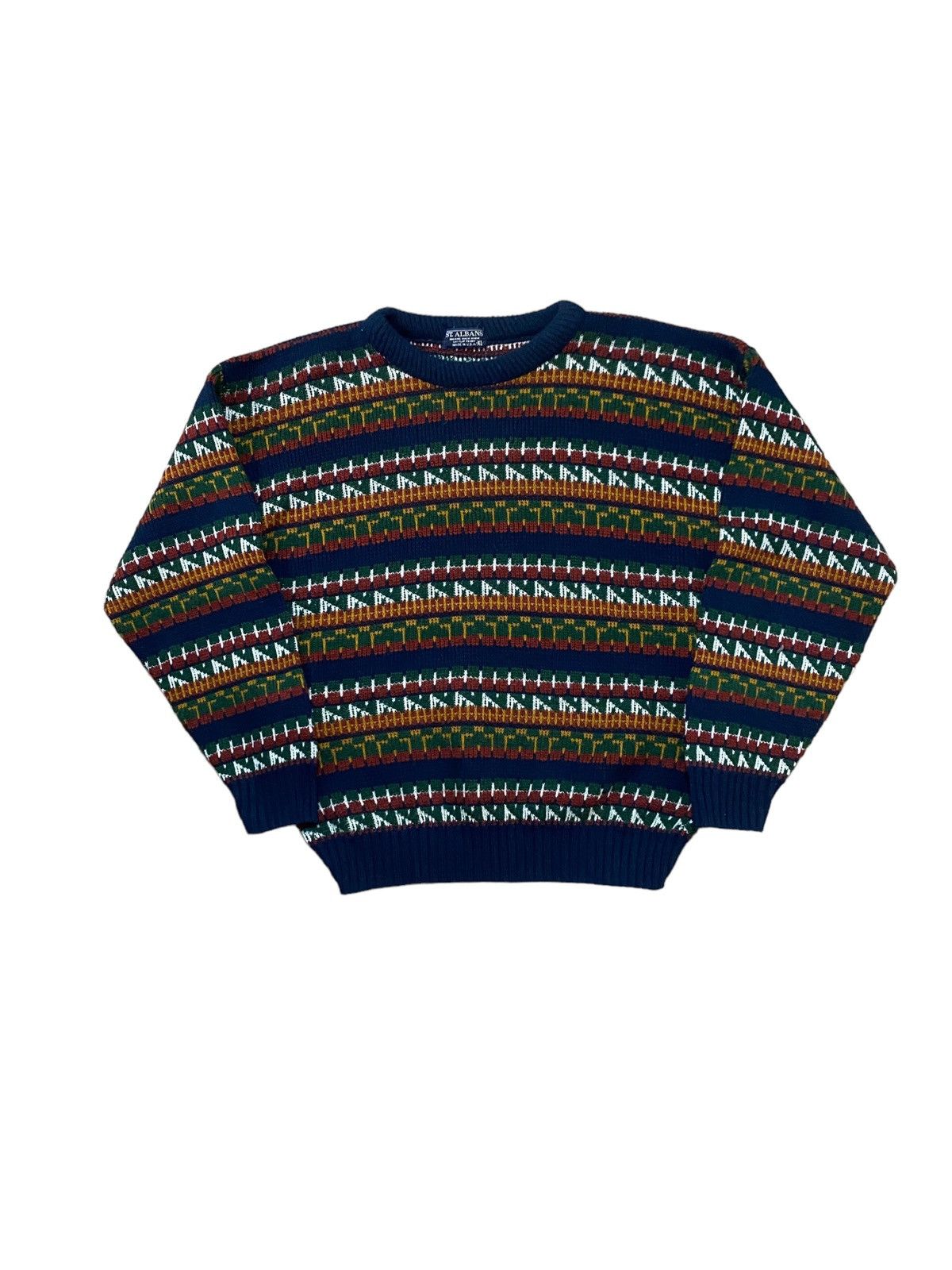 Japanese Brand × Vintage Vintage baggy distressed knitwear skater sweater 1990s y2k Size US M / EU 48-50 / 2 - 1 Thumbnail