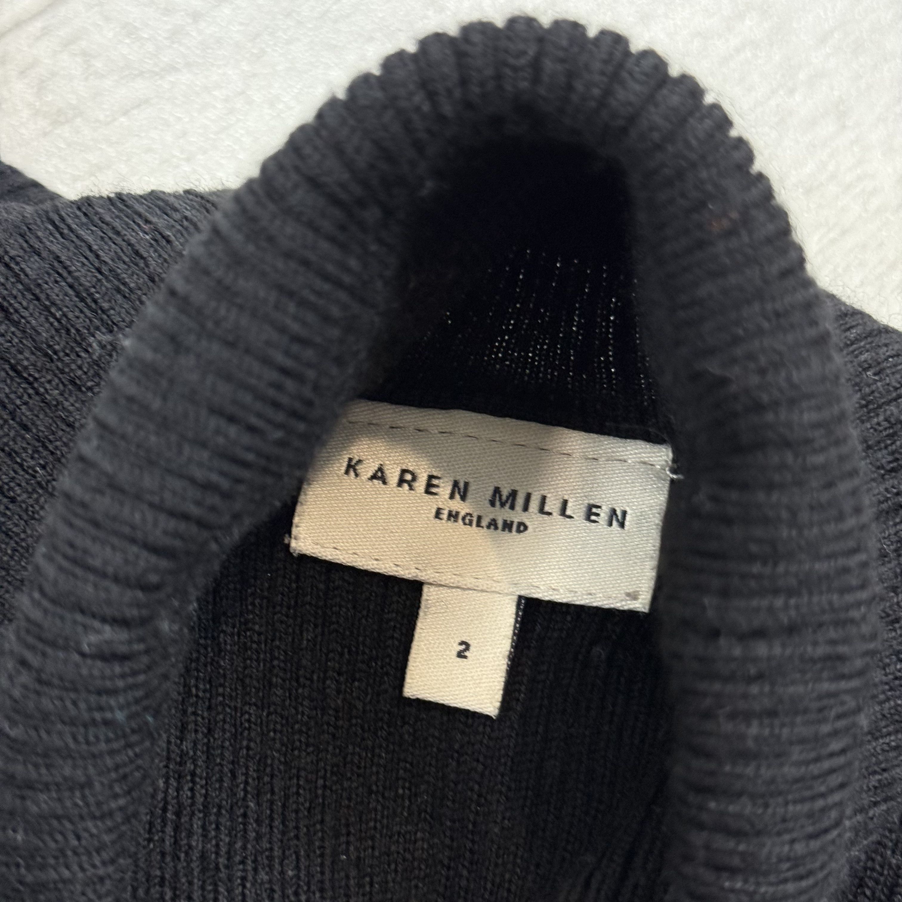 Karen Millen Vintage Karen Millen Silk Sleeve's Wool Sweater Size S / US 4 / IT 40 - 5 Thumbnail