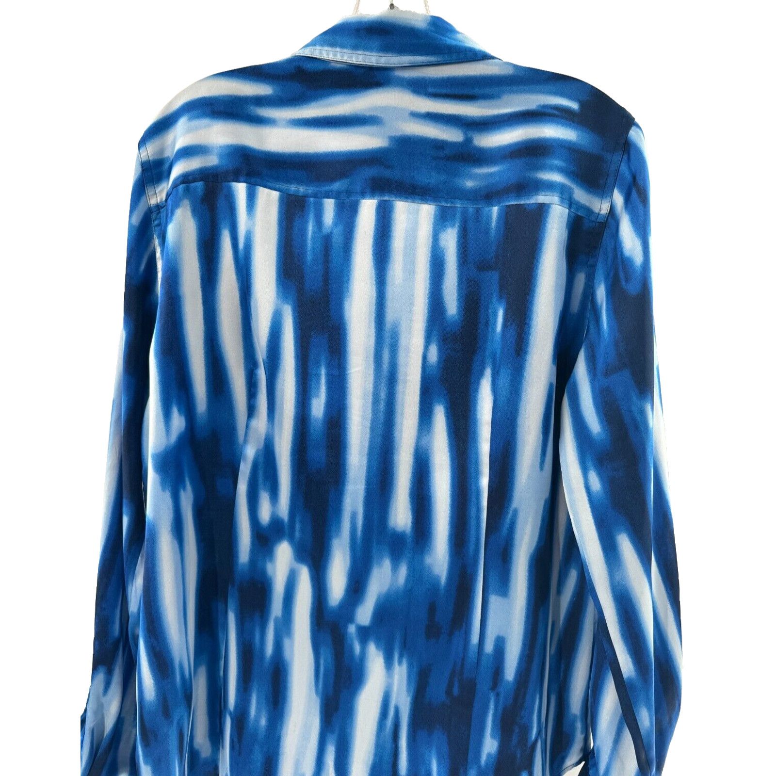 Calvin Klein Calvin Klein Retro Modern Blue White Tie Dye Stripe Shirt L Size L / US 10 / IT 46 - 6 Thumbnail