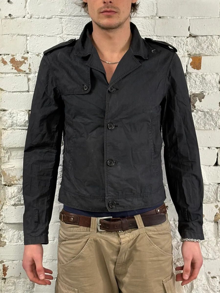 Prada AW2006 Prada Black Cropped Caban Jacket Size US M / EU 48-50 / 2 - 2 Thumbnail