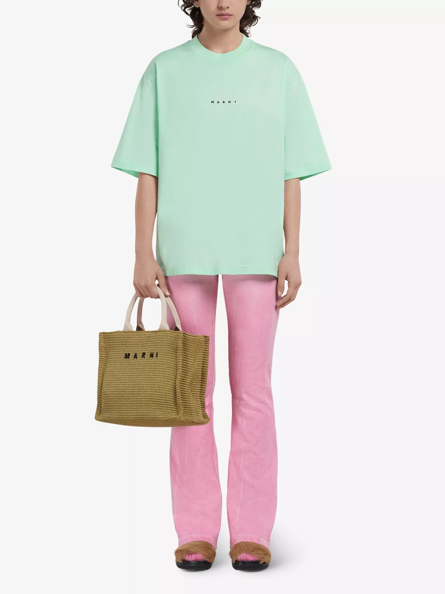 Marni o1f1d3z0825 Size: OS / Small Tote Bag in Beige Size ONE SIZE - 2 Thumbnail