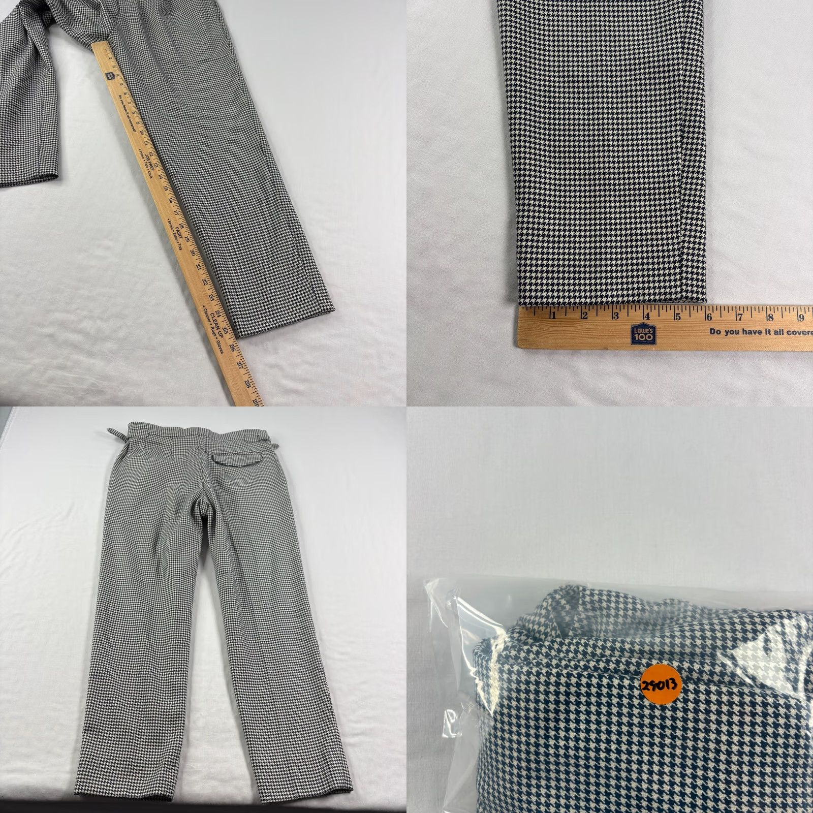 Reiss Reiss Pants Mens 30x26 Beige Blue Herringbone Dress Slacks Pleated 30 Size US 30 / EU 46 - 8 Thumbnail
