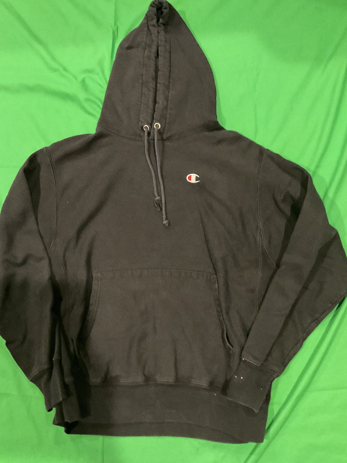 Champion × Vintage Vintage Black Champion reverse weave hoodie Size US L / EU 52-54 / 3 - 1 Thumbnail