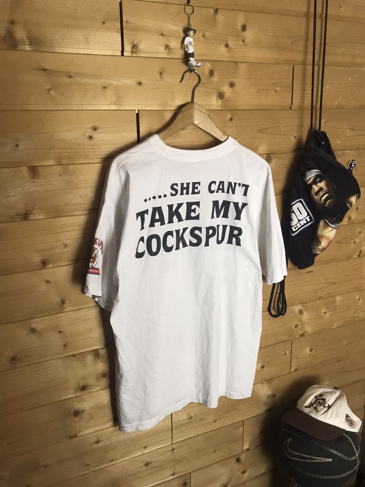 Vintage Vintage 90’s Cockspure single stitch t-shirt Size US XL / EU 56 / 4 - 13 Thumbnail