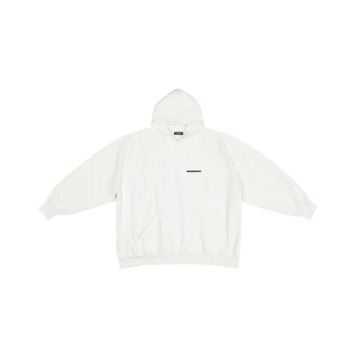 Balenciaga Balenciaga Logo Hoodie in Off-White Color Size US M / EU 48-50 / 2 - 1 Thumbnail