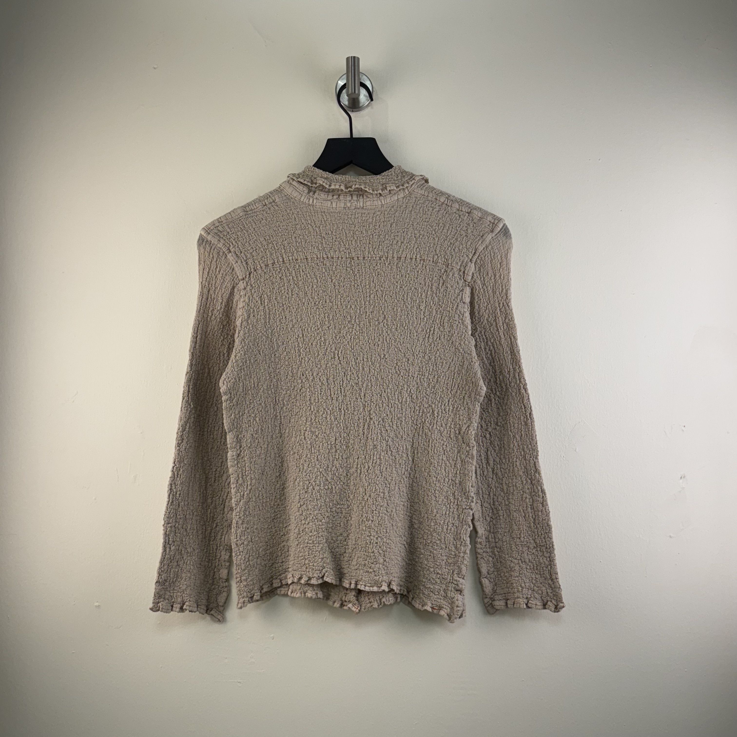 Issey Miyake Issey Miyake Me Cauliflower Long Sleeve Shirt Size S / US 4 / IT 40 - 2 Thumbnail