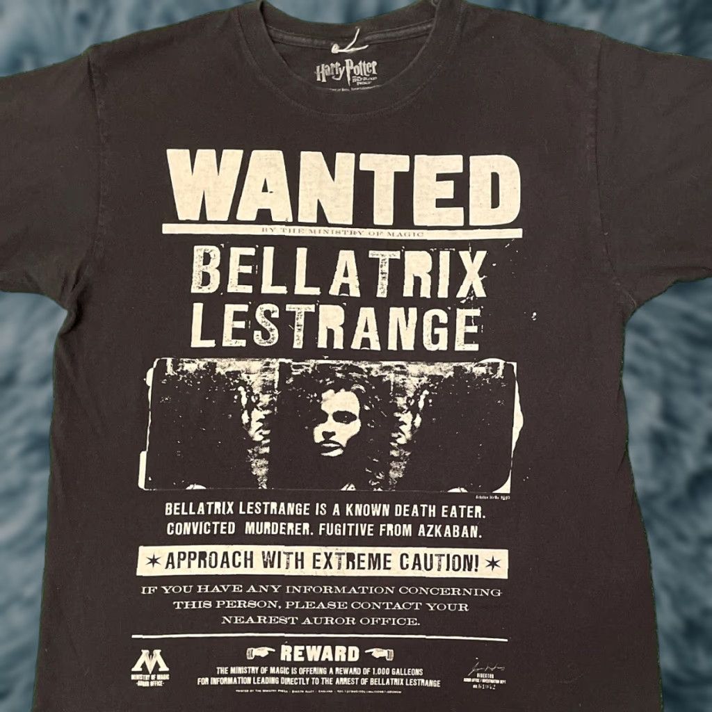 Vintage VINTAGE Y2k Harry Potter Half Blood Prince Movie Promo Tee Shirt Mens M Black 2009 VTG HP Bellatrix Lestrange Size US M / EU 48-50 / 2 - 1 Thumbnail