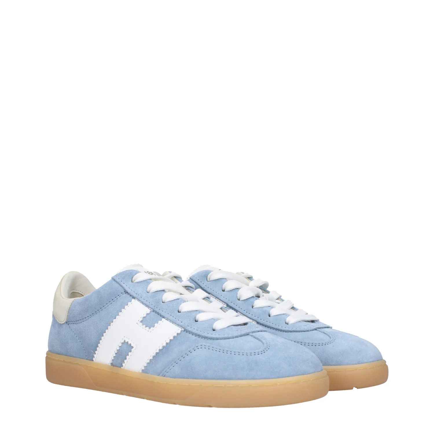 Hogan ob1o1e1124 Suede Sneakers in Light Blue Size US 8 / IT 38 - 2 Thumbnail