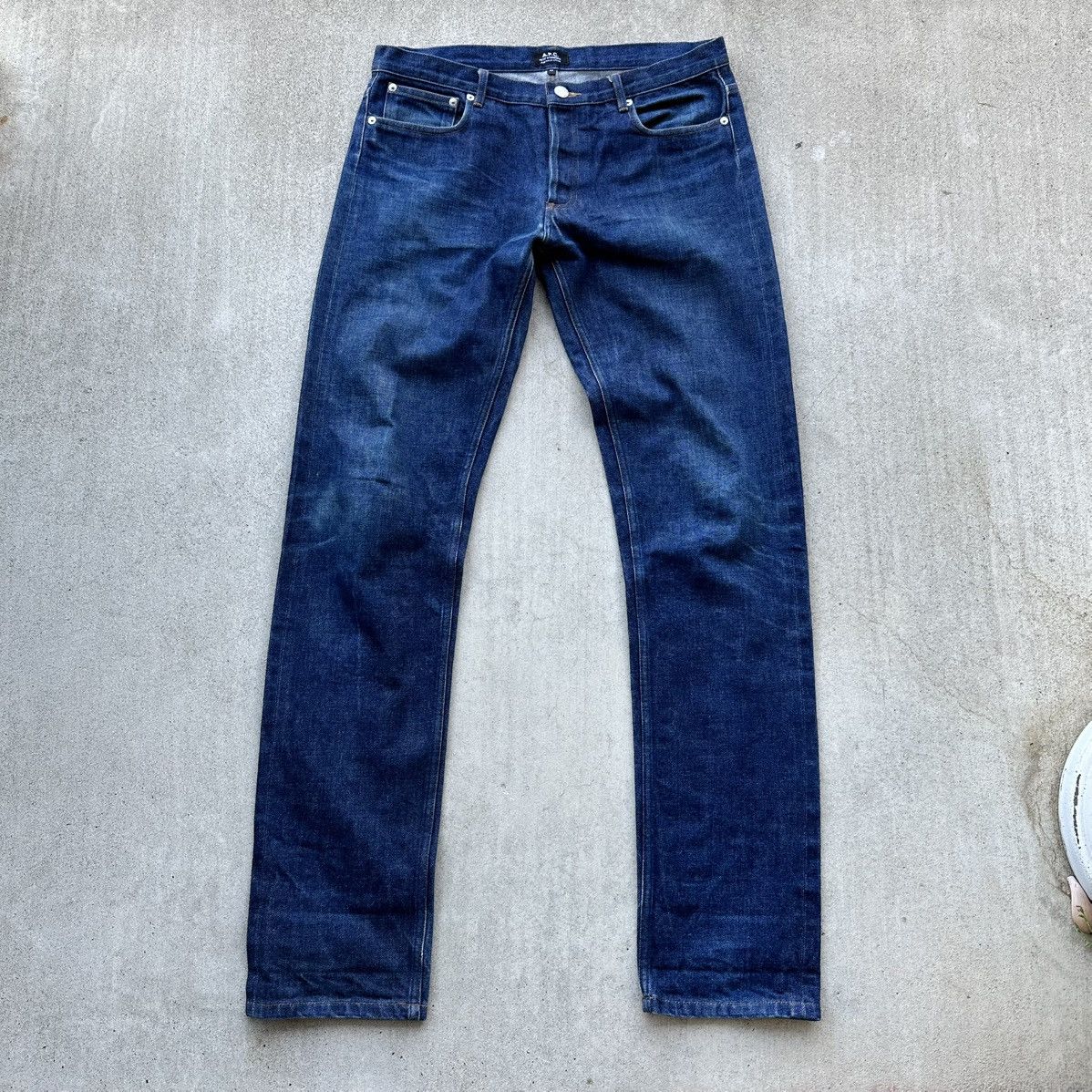 APC Jeans Men Size 33 Droit Etroit Selvedge Denim Petit