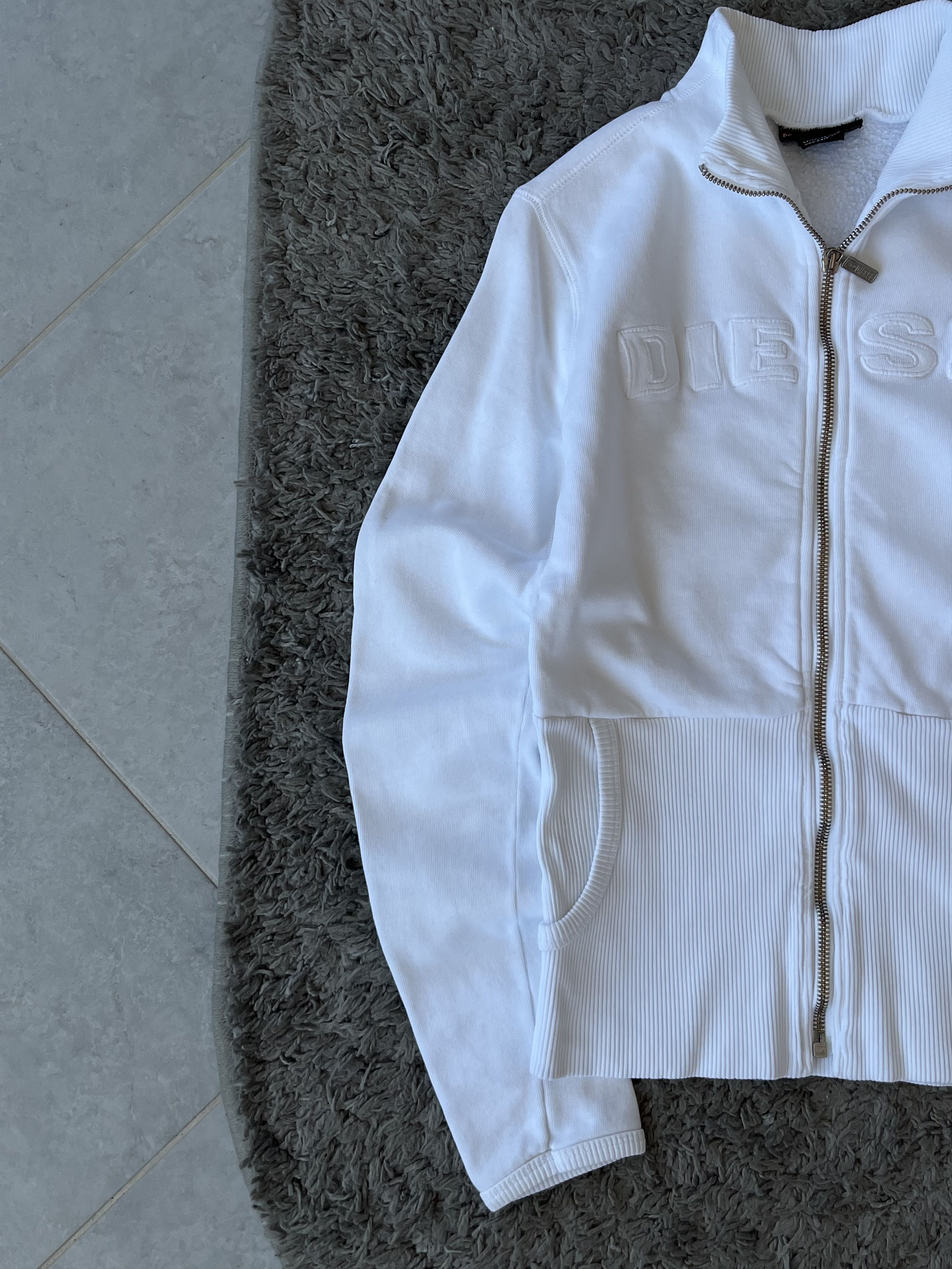 Diesel DIESEL Vintage Big Logo Full Zip Sweatshirt Y2K Style Size S / US 4 / IT 40 - 3 Thumbnail