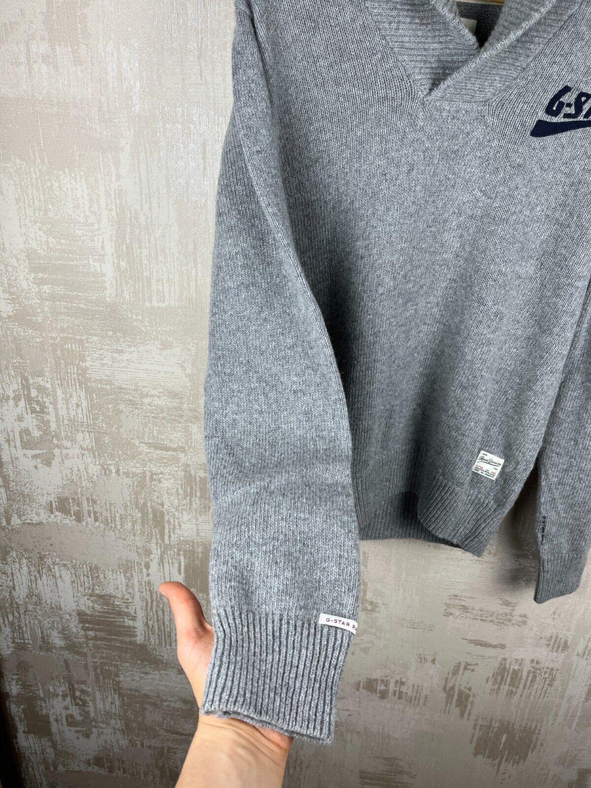 G-Star G-Star RAW Pippen Shawl Collar Knit L/S Sweater Wool Blend Size US L / EU 52-54 / 3 - 10 Thumbnail