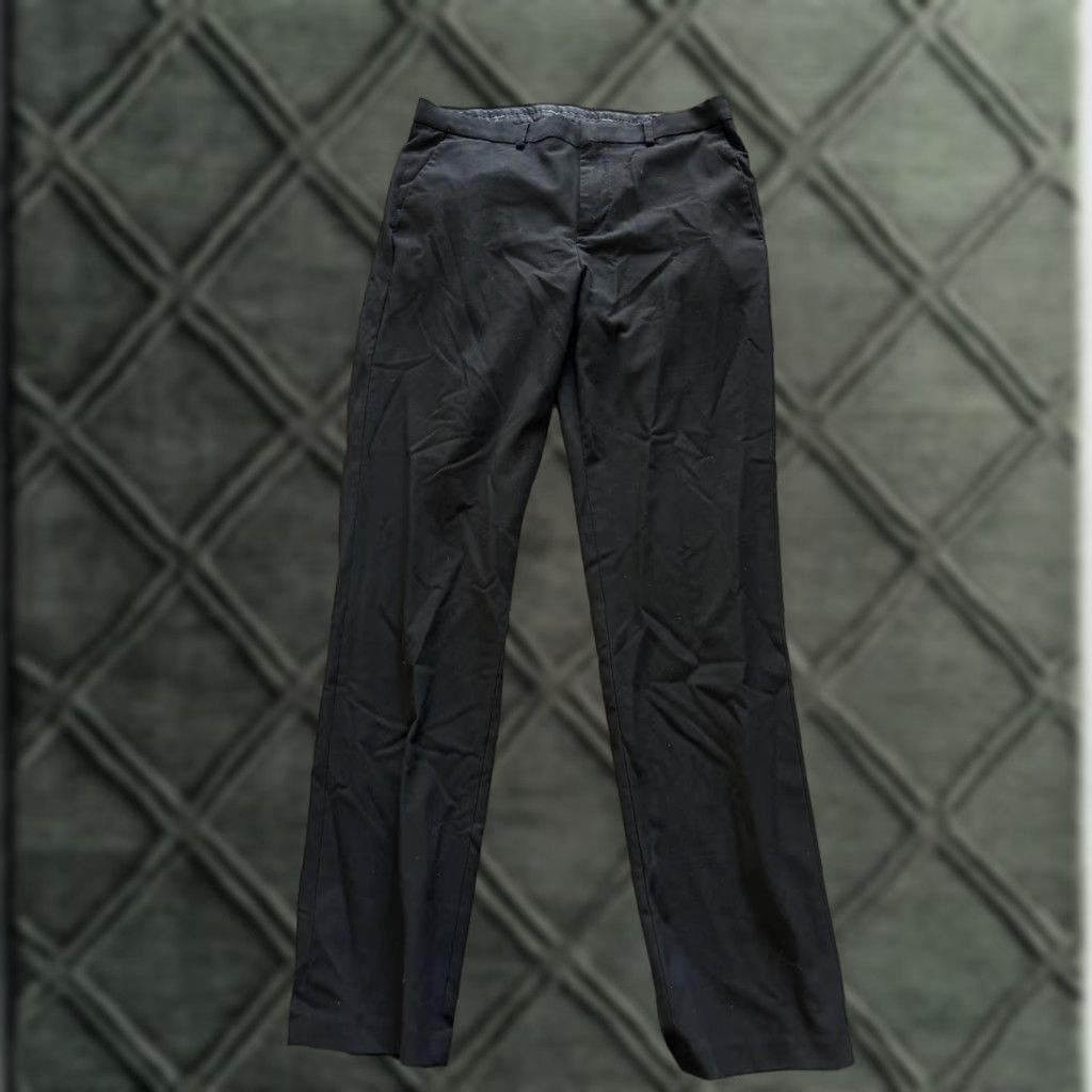 Calvin Klein Calvin Klein Black Flat Front Straight Dress Pants Trouser 4 |  Grailed