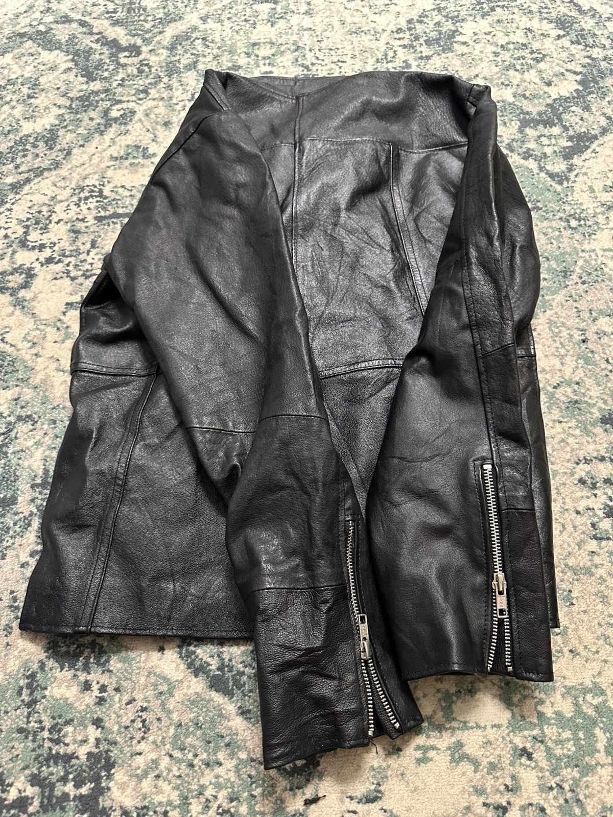 Genuine Leather Vintage Japanese Brand Genuine Leather Zipper Jacket Size US M / EU 48-50 / 2 - 17 Thumbnail