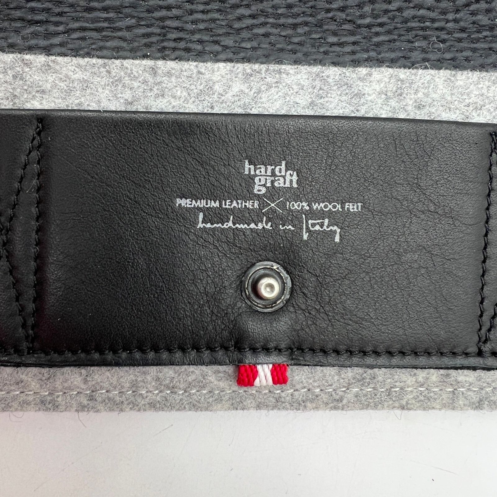 hardgraft Hard Graft Card Fold Wallet Gray Leather Felt Size ONE SIZE - 3 Thumbnail