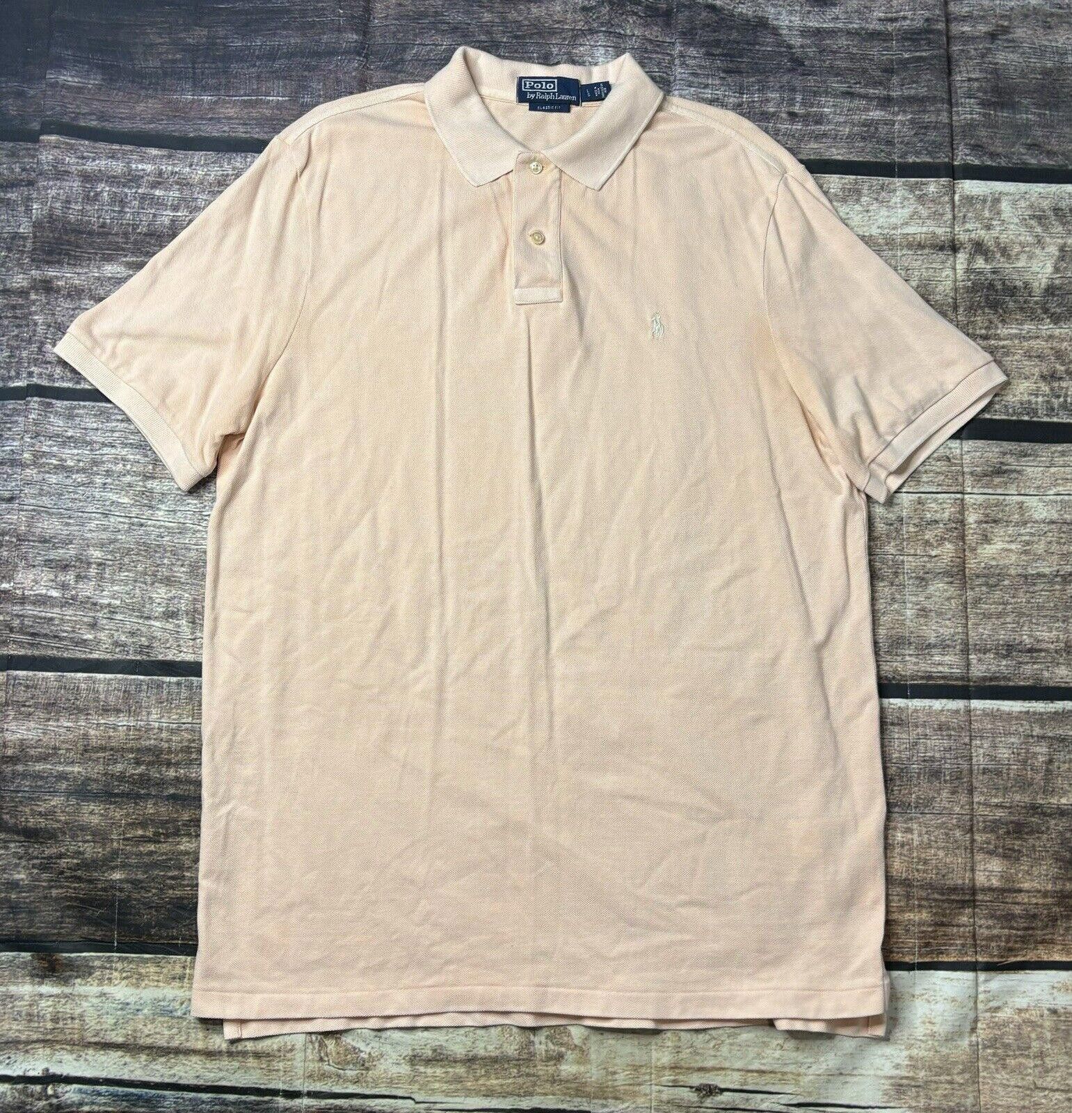 Polo Ralph Lauren Polo Ralph Lauren Polo Shirt Men's Large Short Sleeve Pink Size US L / EU 52-54 / 3 - 1 Thumbnail