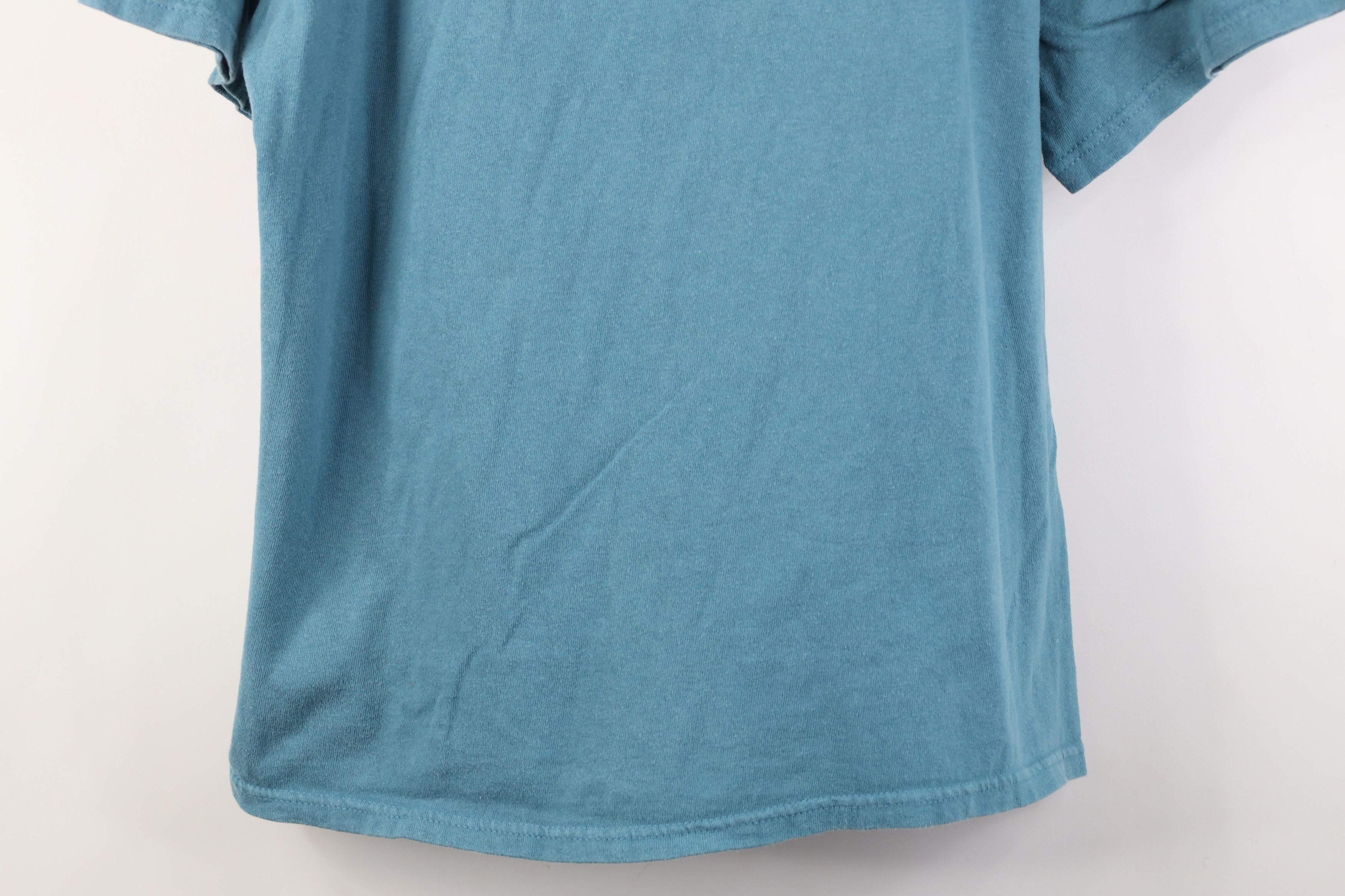 Champion Vintage 90s Champion Faded Classic Logo T-Shirt Teal Cotton Size US L / EU 52-54 / 3 - 3 Thumbnail