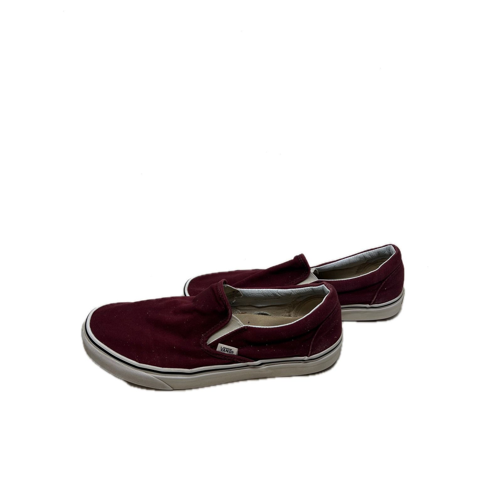 Vans VANS Canvas Burgundy Low Top Skate Shoes Mens 10 Size US 10 / EU 43 - 2 Thumbnail