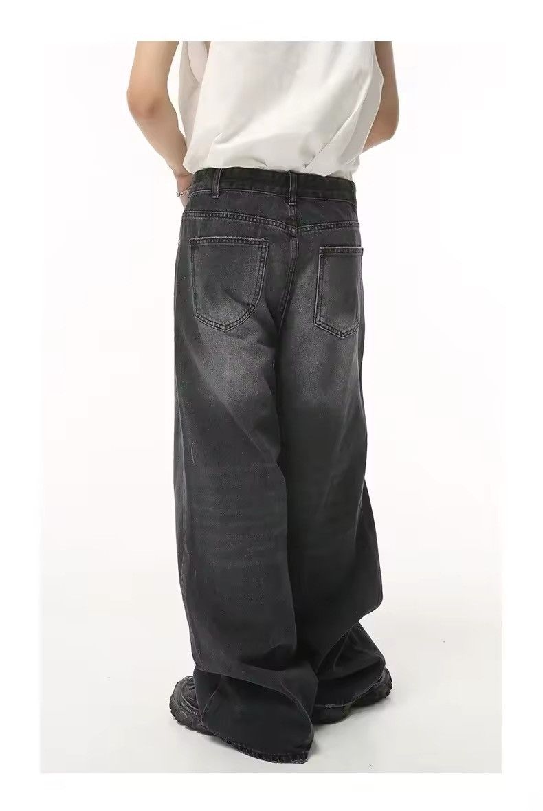 Japanese Brand × Jean Black Baggy Washed Denim Jeans Size US 31 - 3 Thumbnail