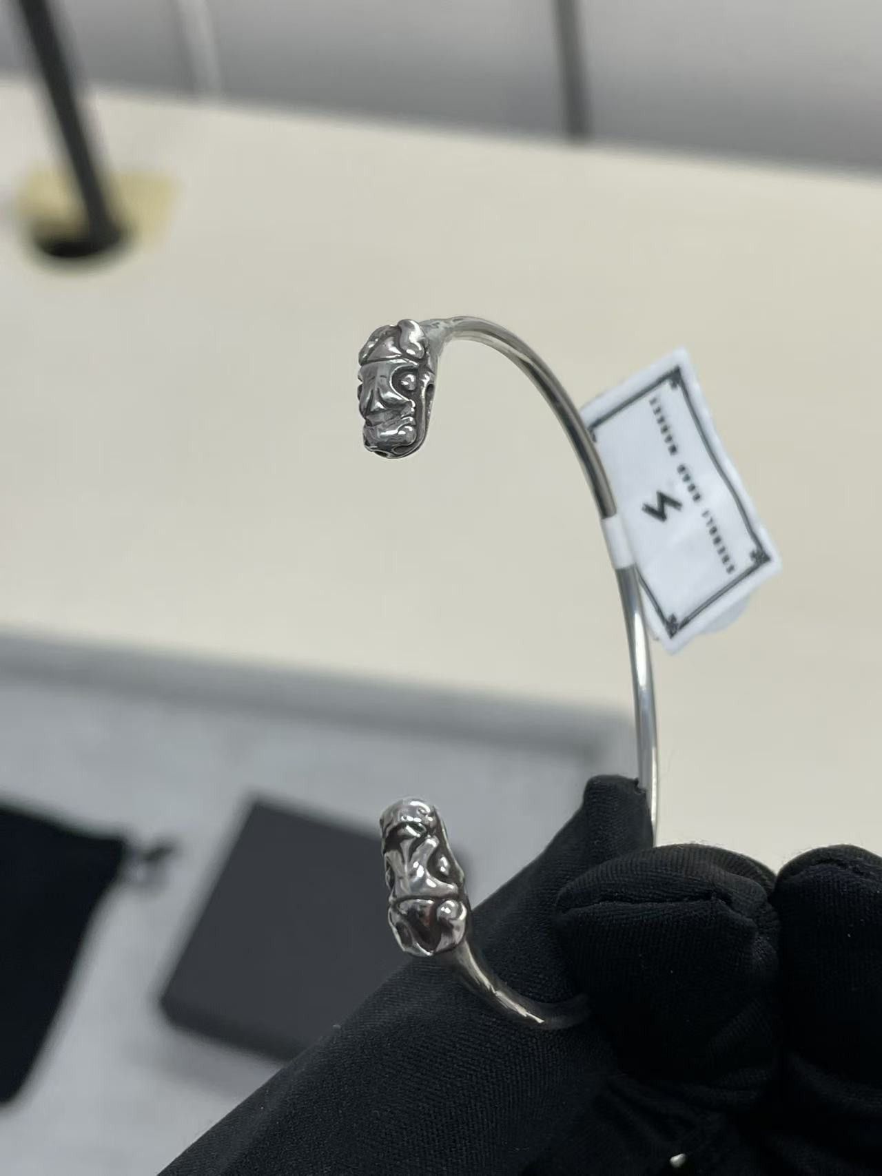 Chrome Hearts Chrome Hearts Silver Double Dragon Head Cuff Bracelet Size ONE SIZE - 7 Thumbnail