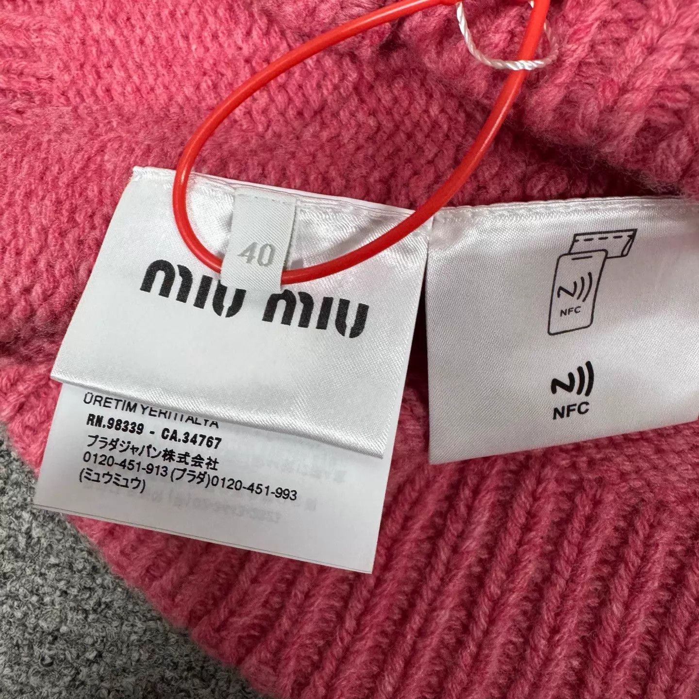Miu Miu MIU MIU Pink Fair Isle Intarsia Short Cardigan Size S / US 4 / IT 40 - 8 Thumbnail