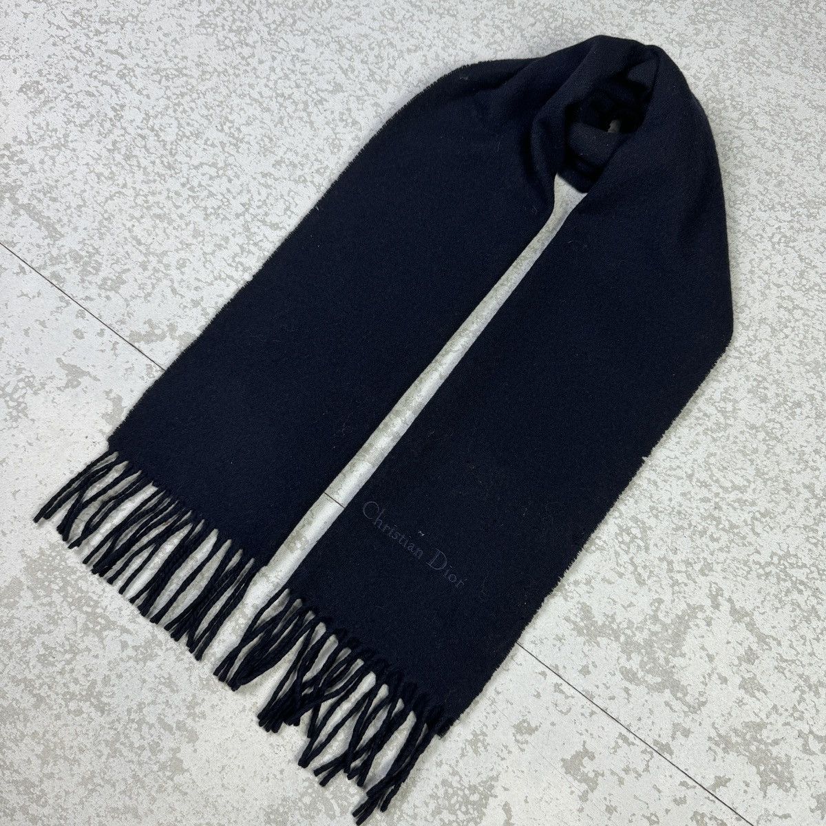 Christian Dior Monsieur Christian Dior Plain Scarf / Muffler / Neckwear - as009 Size ONE SIZE - 2 Thumbnail
