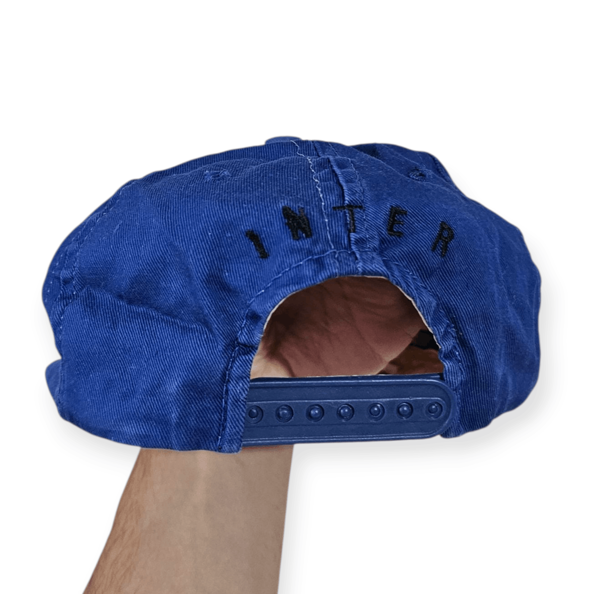 Vintage Inter Milan 90's Big Logo Hat Size ONE SIZE - 6 Thumbnail