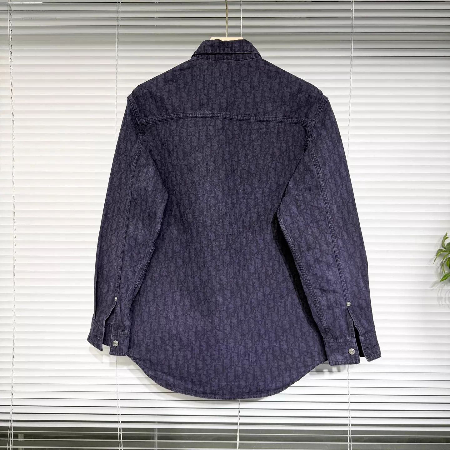 Dior DIOR Oblique Denim Button-Down Shirt Jkt Navy 38 Size US S / EU 44-46 / 1 - 2 Thumbnail