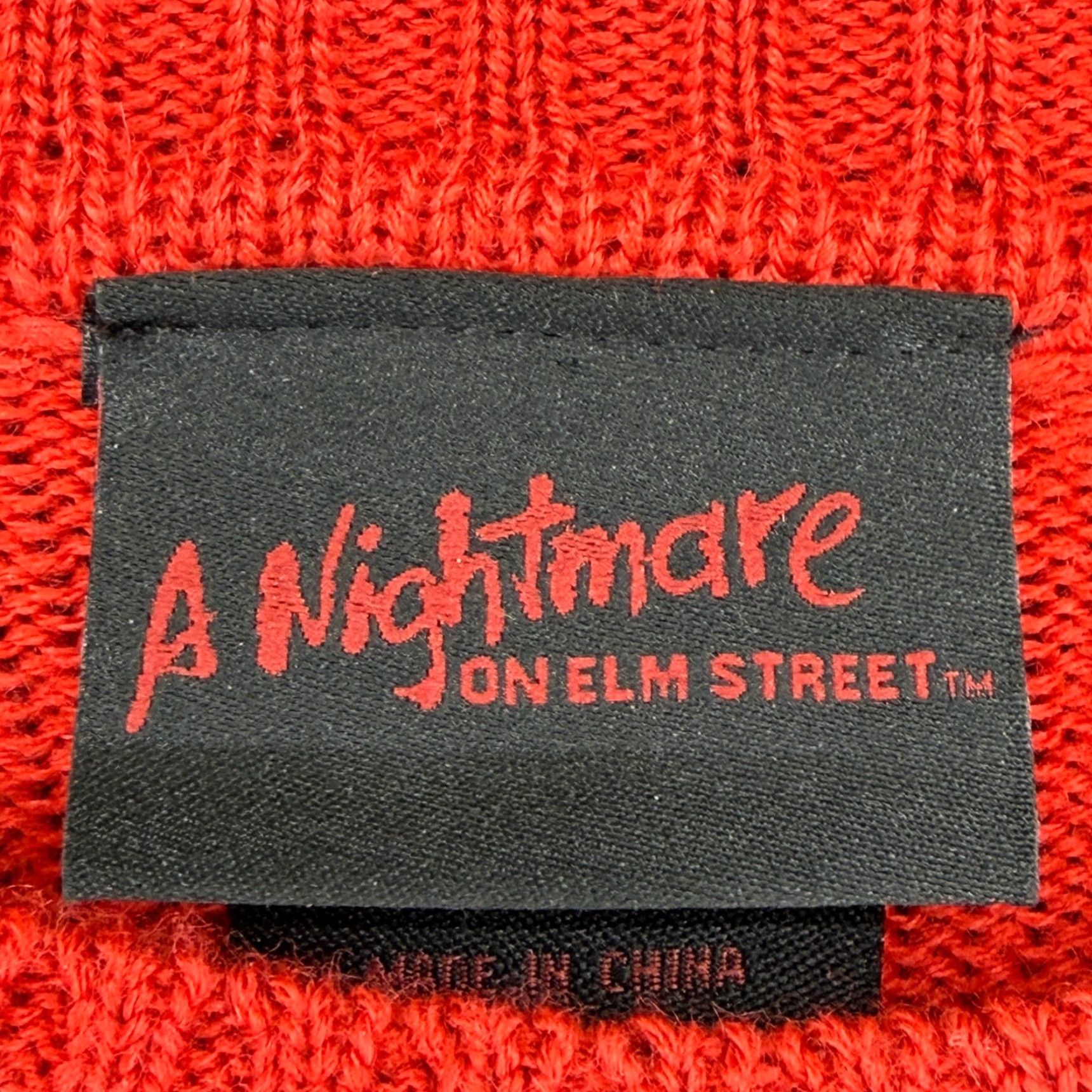 Vintage VINTAGE A Nightmare on Elm Street Freddy Krueger Striped Sweater LG Red Green Crew Neck Mens Sweater Distressed Knit Pullover Halloween Horror Size US L / EU 52-54 / 3 - 5 Thumbnail