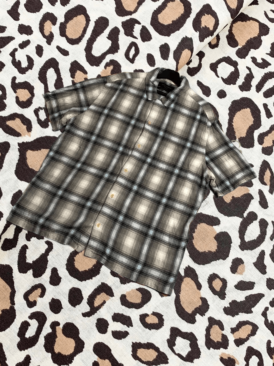 Allsaints Vintage Allsaints Shirt Button Ups Short Sleeve Mens Size US M / EU 48-50 / 2 - 1 Thumbnail