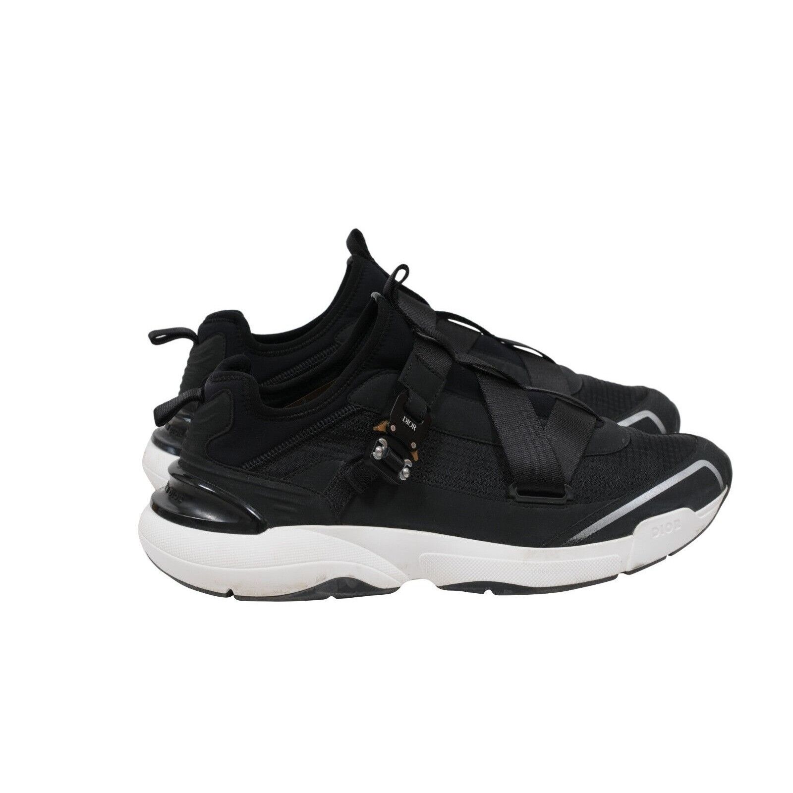 Dior Black White Nylon Alyx B24 Runtek Sneakers Size US 12 / EU 45 - 8 Thumbnail