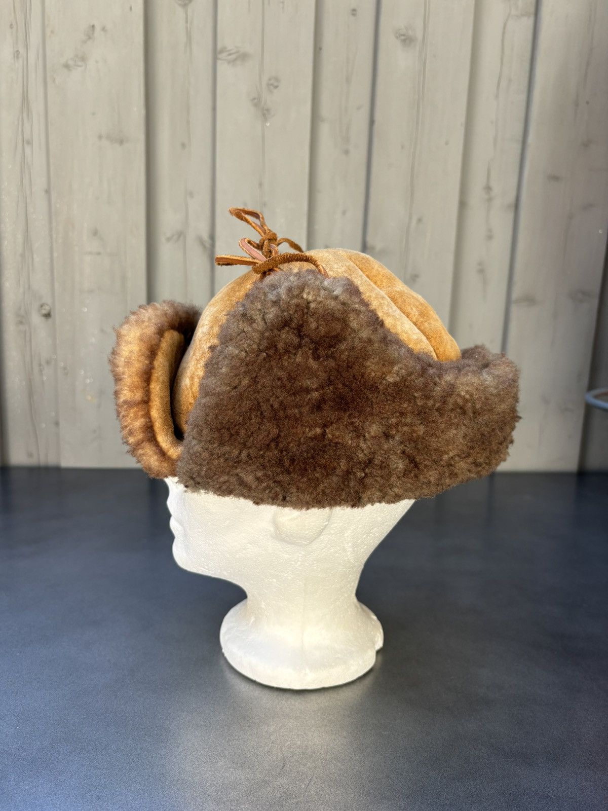 Vintage Vintage Shearling Trapper Sheepskin Ushanka Aviator Hunting Size ONE SIZE - 9 Thumbnail