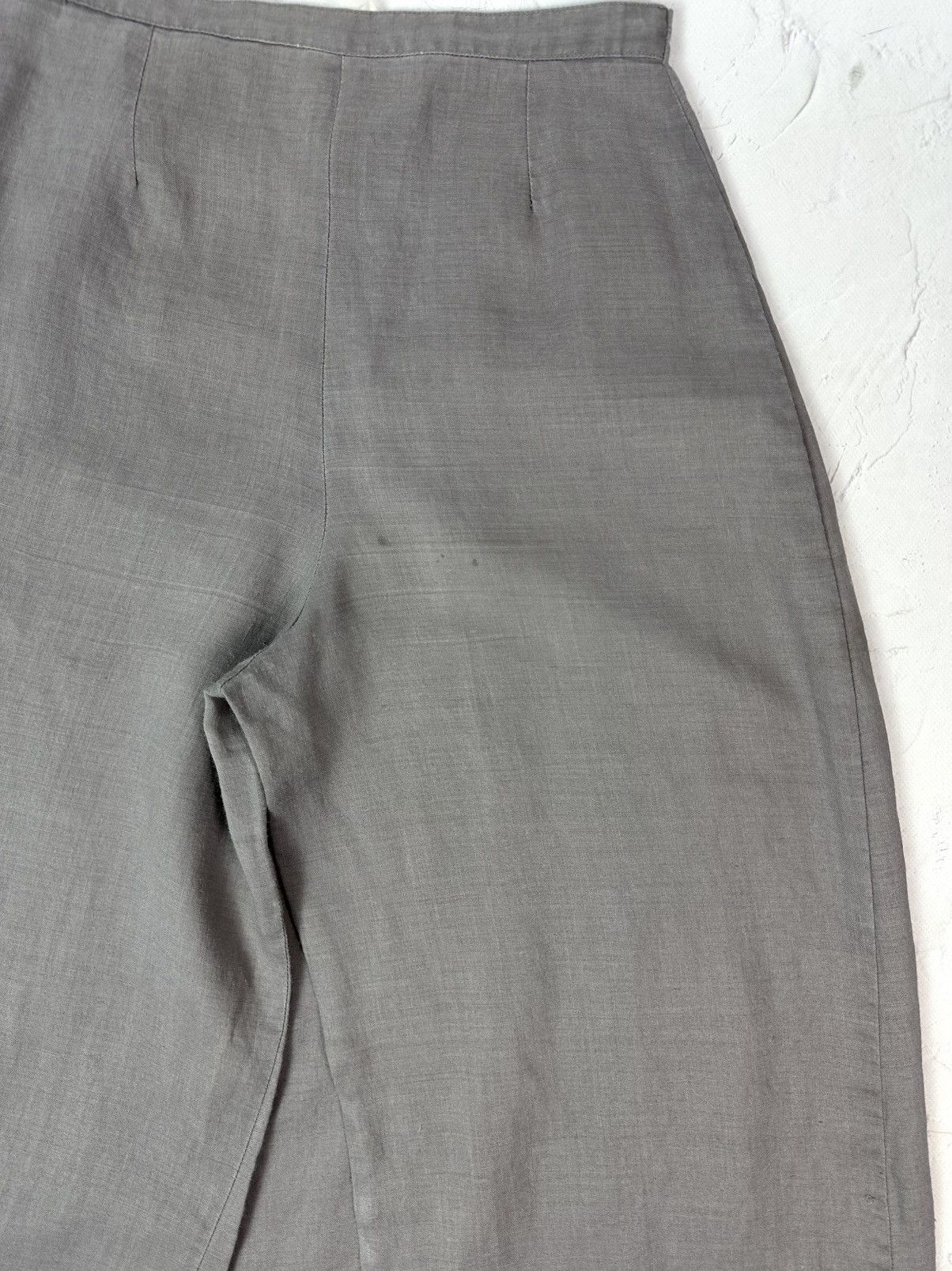 If Six Was Nine Vintage Yohji Yamamoto Style Linen Pants With Skirt Details Size 28" / US 6 / IT 42 - 8 Thumbnail