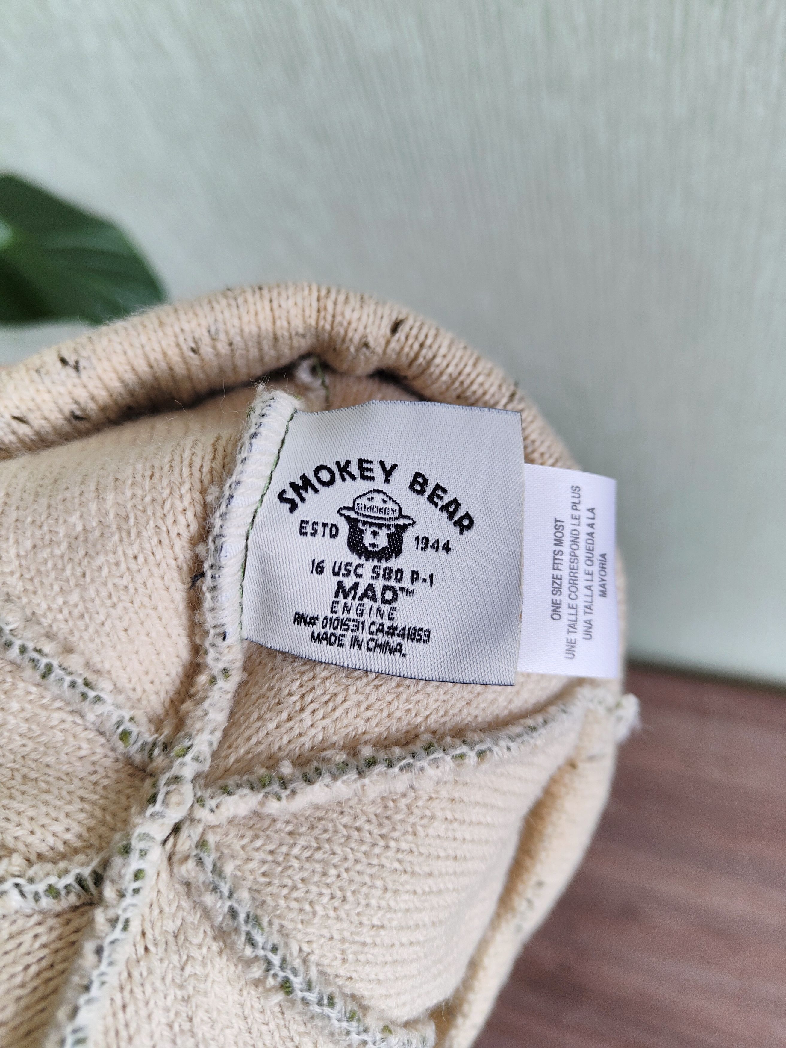 Japanese Brand Smokey bear beanie hat Size ONE SIZE - 6 Thumbnail