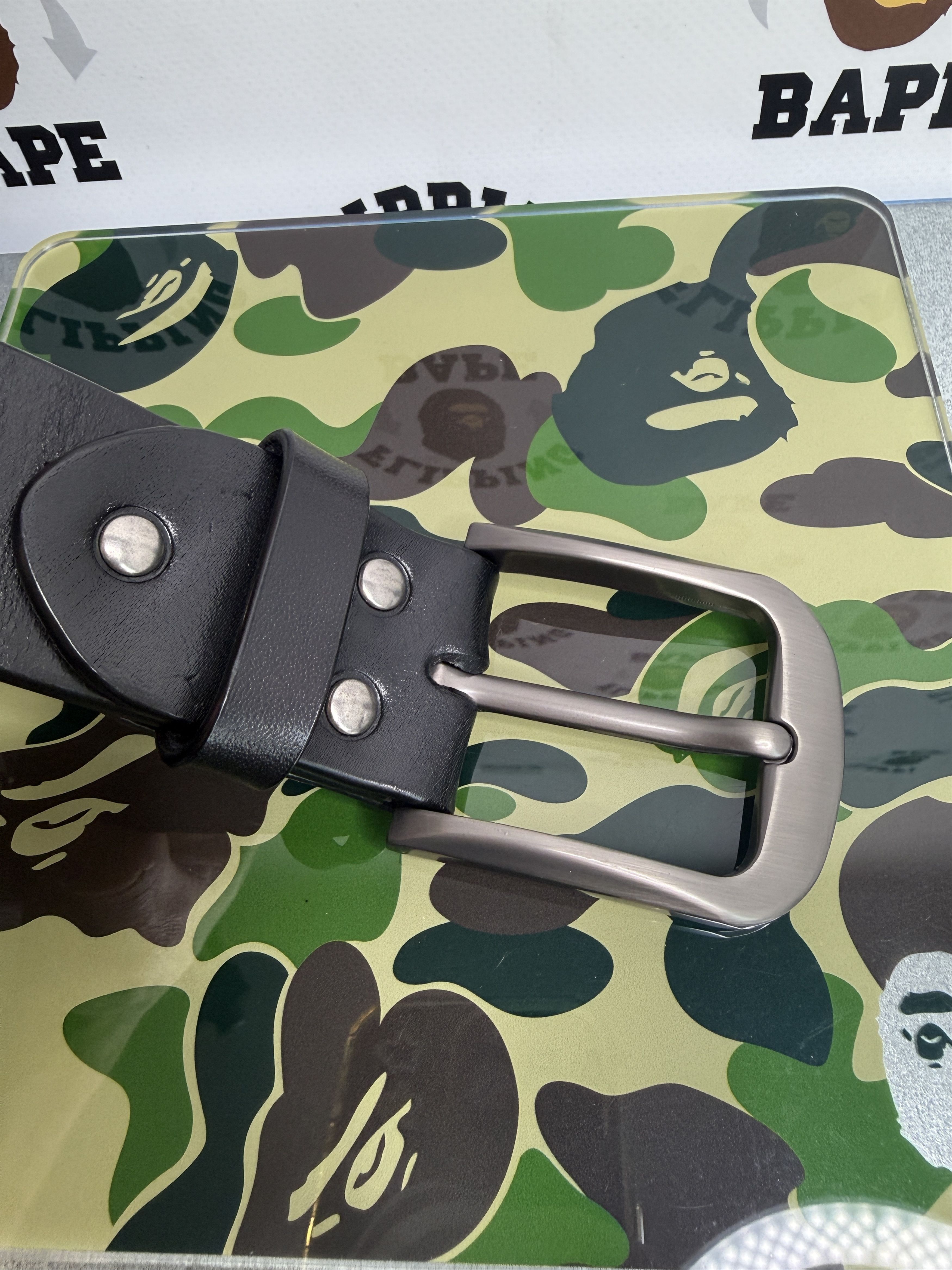 Bape BAPE A BATHING APE LEATHER BELT (L/36) Size 36 - 6 Thumbnail
