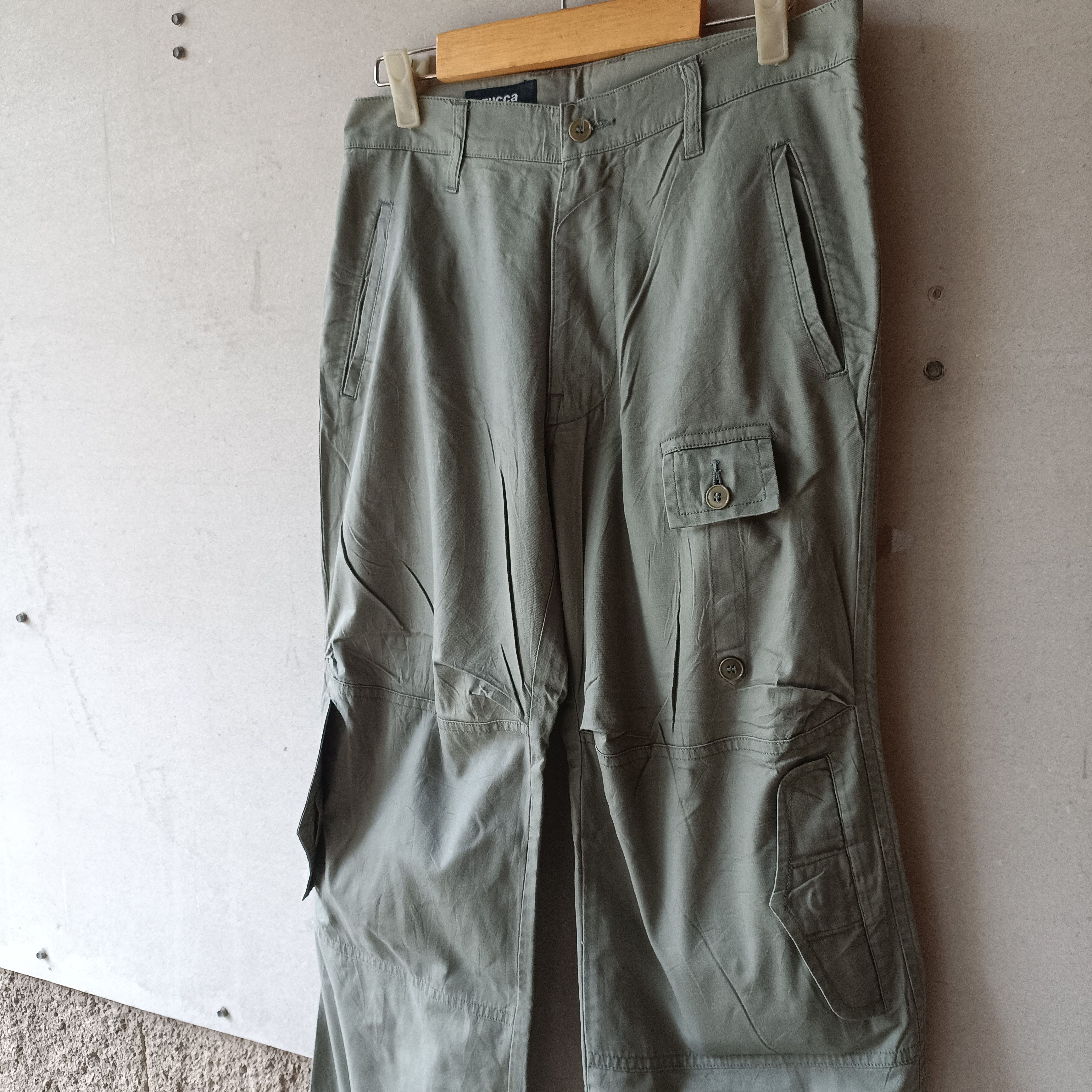 Japanese Brand Zucca Issey Miyake Double knee military Multi pocket Size US 30 / EU 46 - 2 Thumbnail