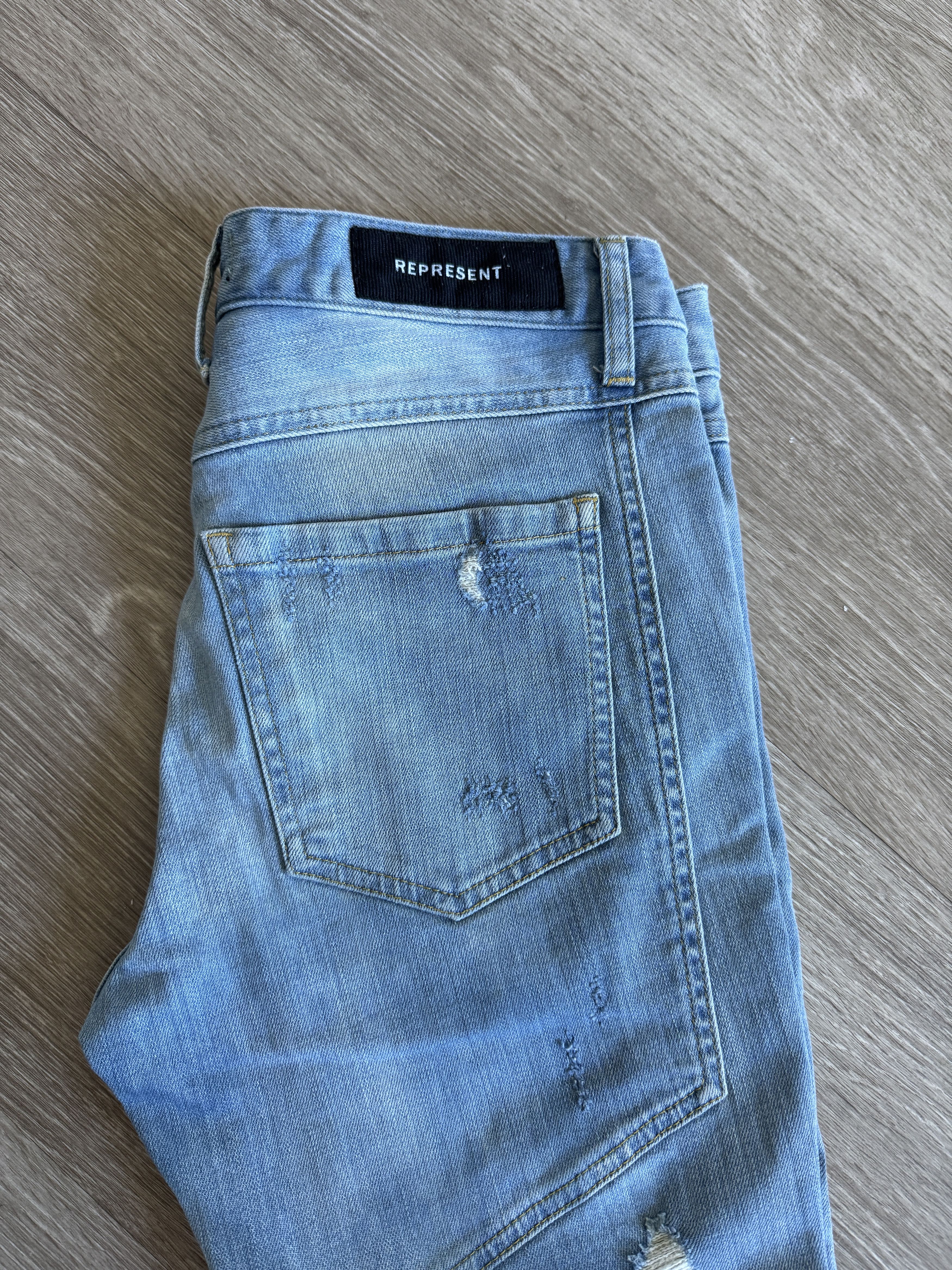 Represent Clo. Distress Biker Jeans Size US 30 / EU 46 - 3 Thumbnail