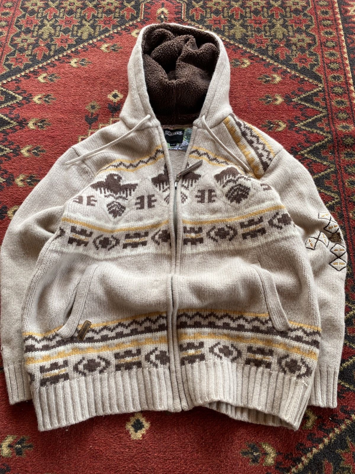 Billabong × Karl Kani Billabong Jesse Pinkman Style Zip Sweater Hip Hop Size US XL / EU 56 / 4 - 4 Thumbnail
