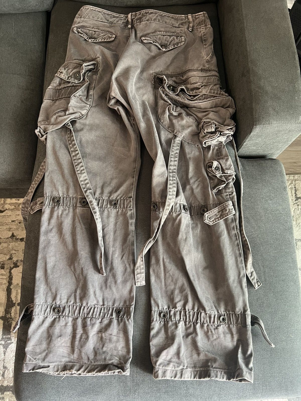 Julius S/S 2011 Julius Shape Shifting Heavy Gas Mask Cargo Trousers Size US 34 / EU 50 - 2 Thumbnail