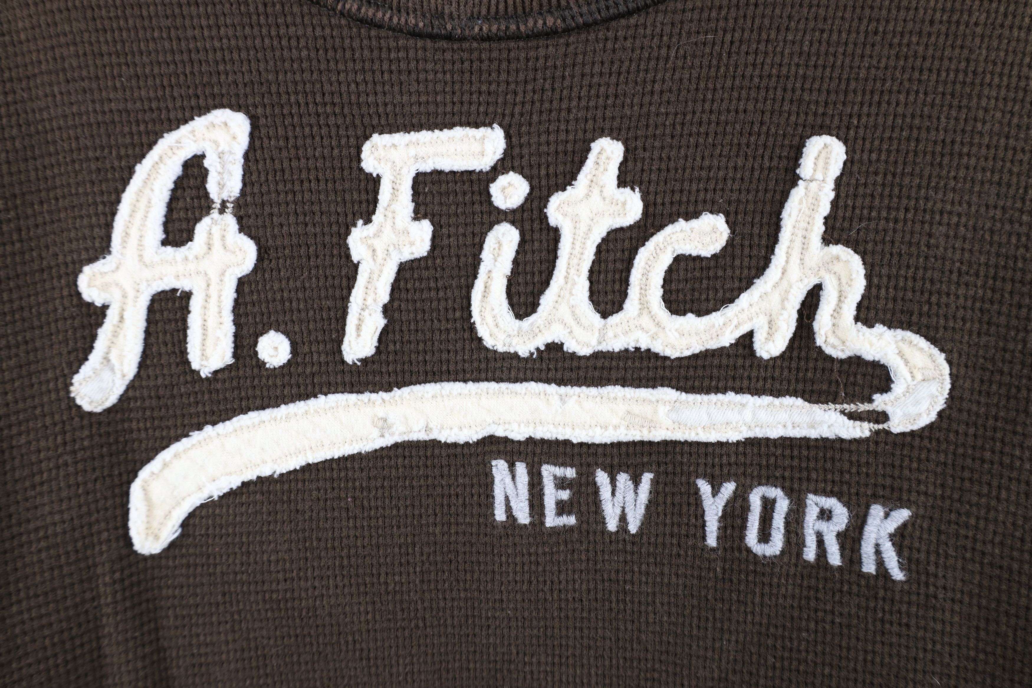Abercrombie & Fitch Vintage Abercrombie & Fitch Out Thermal Waffle Knit T-Shirt Size US L / EU 52-54 / 3 - 5 Thumbnail