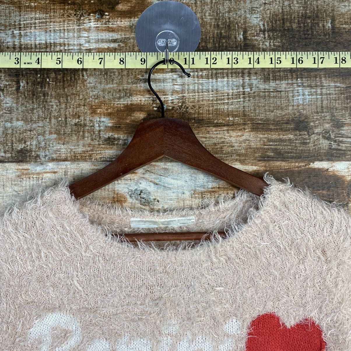 Vintage DL Repipi Pink shaggy fur Knitwear #C1078 Size S / US 4 / IT 40 - 4 Thumbnail