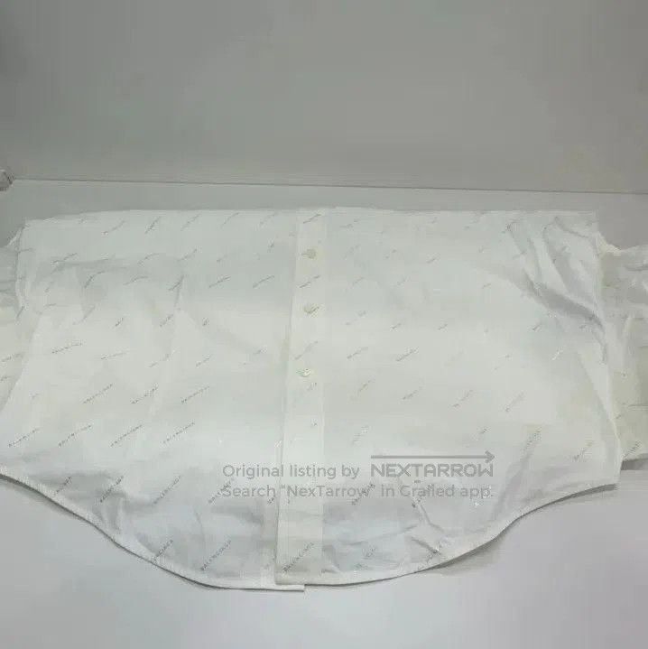 Balenciaga Balenciaga White Pocket Detail Long Sleeve Shirt. Size US M / EU 48-50 / 2 - 3 Thumbnail