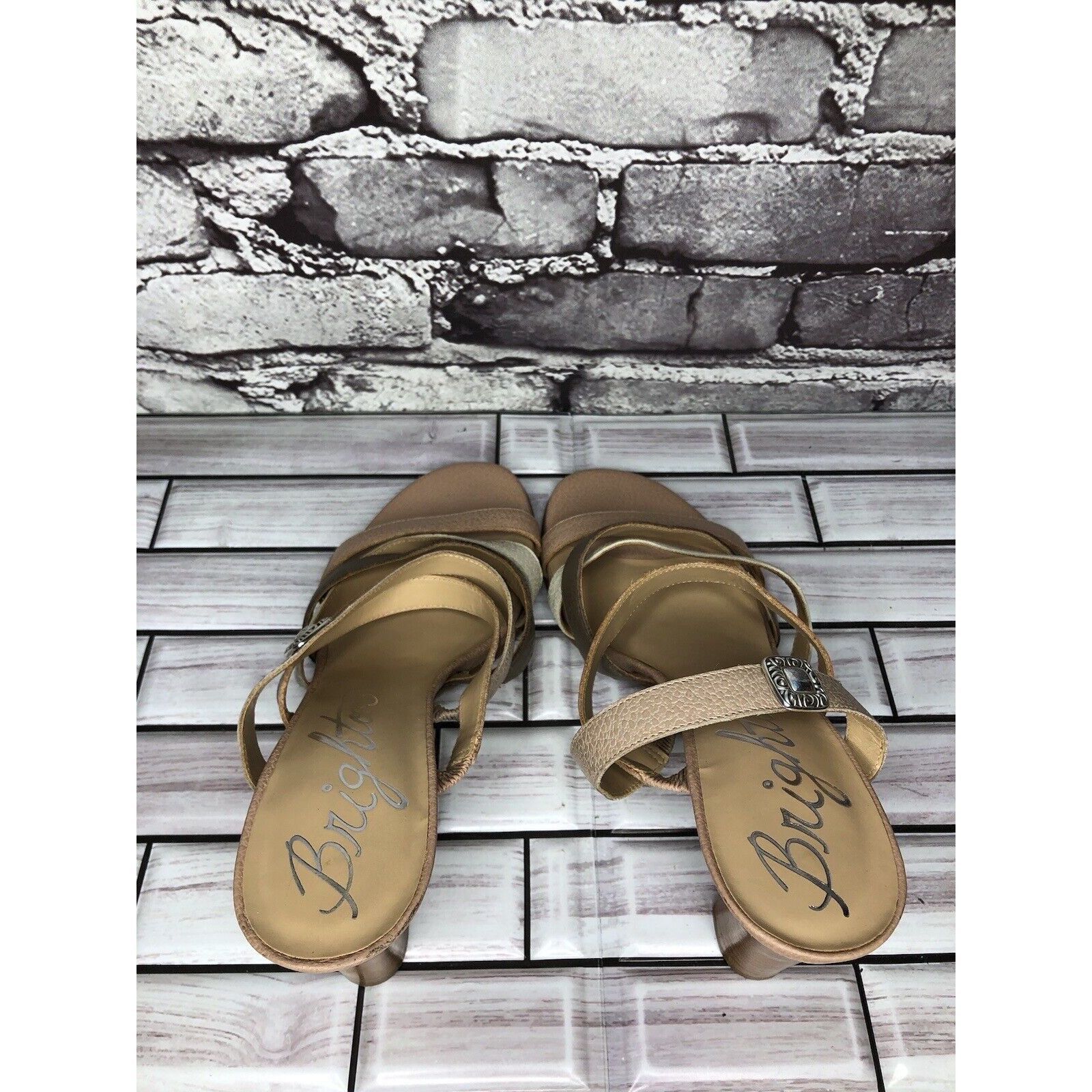 Brighton Brighton Rebel Nude Pink White Leather Strap Heels Sandals W Size US 9 / IT 39 - 5 Thumbnail