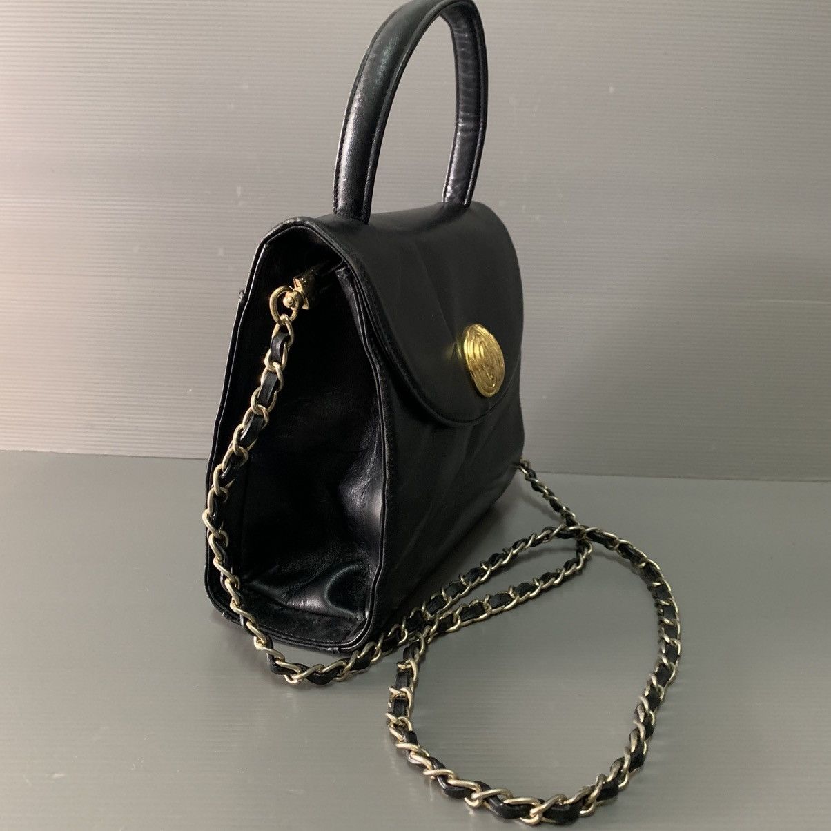 Givenchy Givenchy Black Leather Kelly Top Bag Size ONE SIZE - 2 Thumbnail