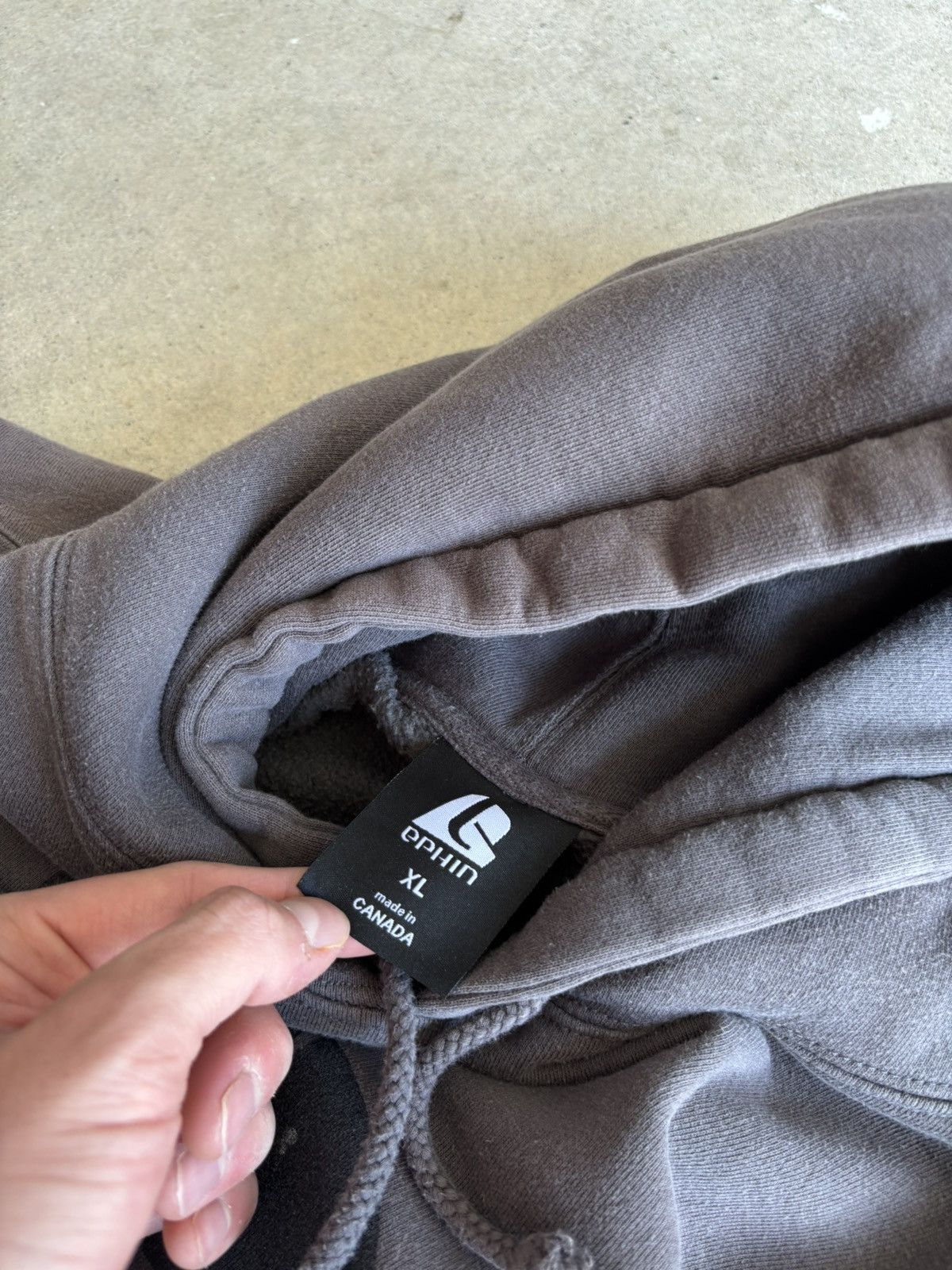 Other × Vintage Crazy 90s Phant Skateboards Boxy Grey Heavyweight Hoodie Size US L / EU 52-54 / 3 - 6 Thumbnail